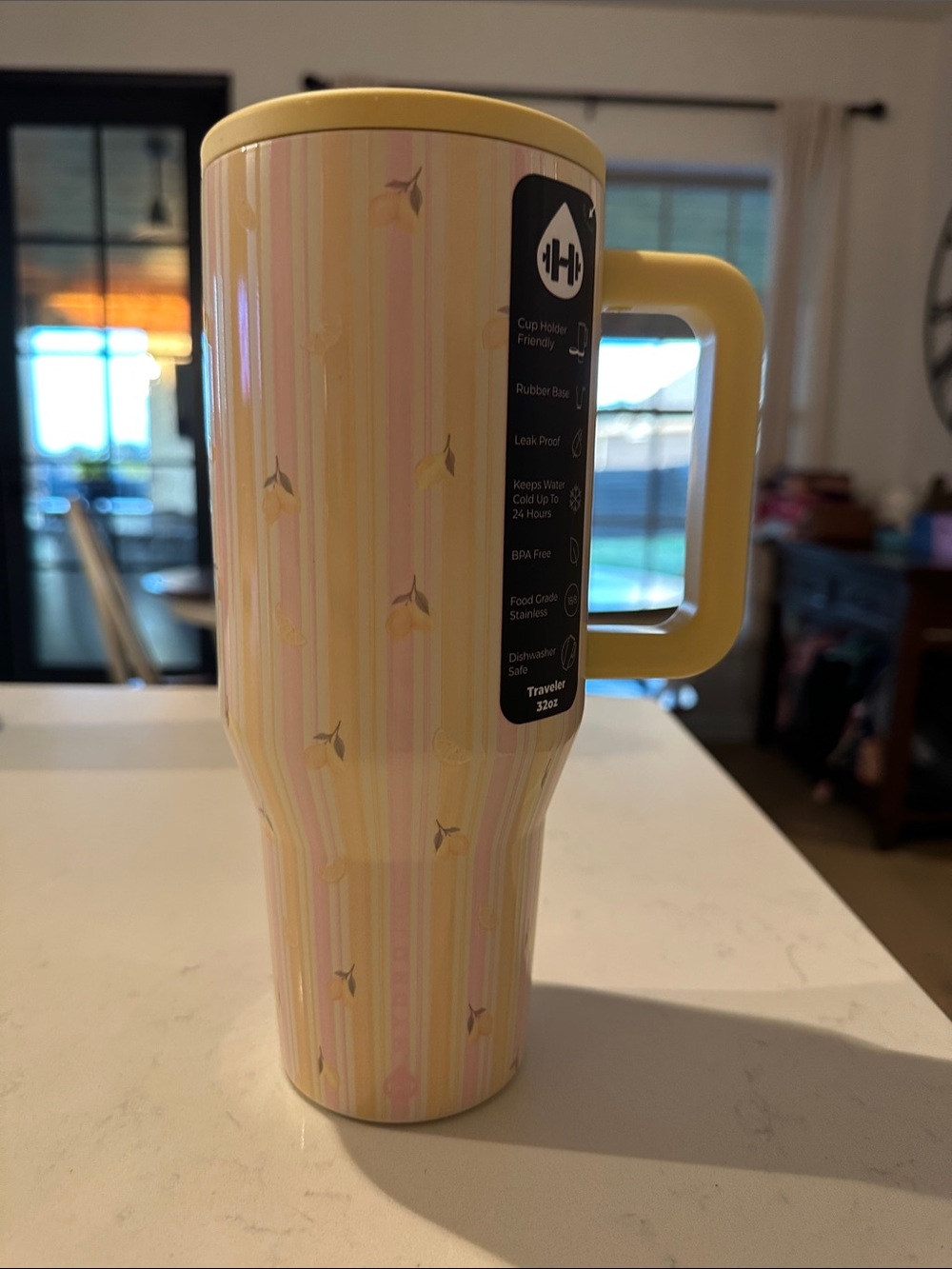 Limited edition HydroJug lemon stripe